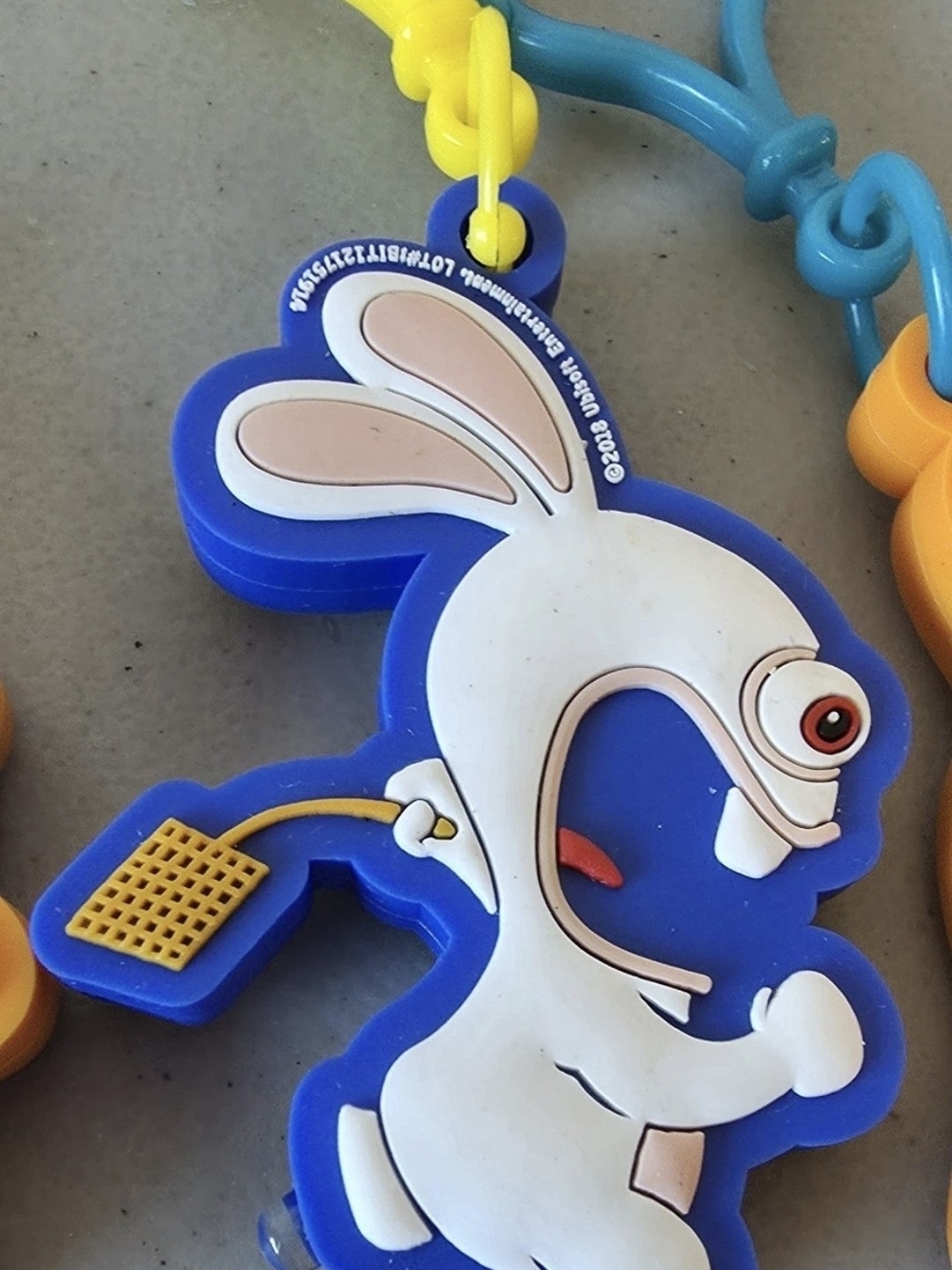 Lot Of 3 Raving Rabbids Light-Up Keychains *WORKS* - Picture 4 of 8